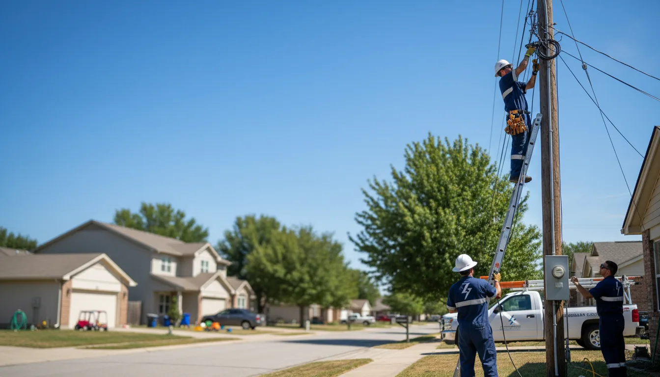 Residential electrician providing installation services in Palmyra, MI